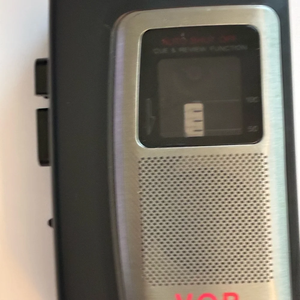 Vintage Sony Handheld Cassette Clear Voice Recorder Player Dictation VOR tested